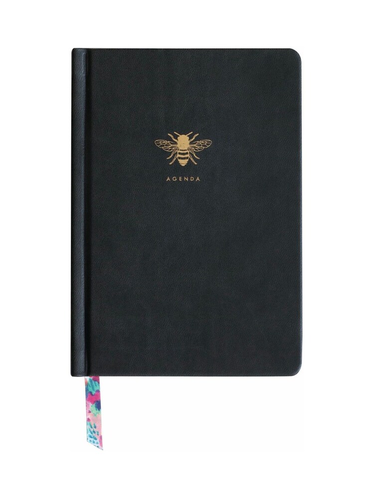 Portico Designs Black Gold Bee Faux Leather Pencil Case & Agenda Set - Image 2 of 6