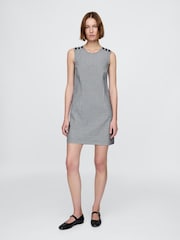 Gap Black/White DÔEN Gingham Denim Mini Dress - Image 1 of 8