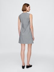 Gap Black/White DÔEN Gingham Denim Mini Dress - Image 2 of 8