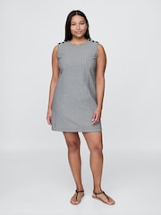 Gap Black/White DÔEN Gingham Denim Mini Dress - Image 5 of 8