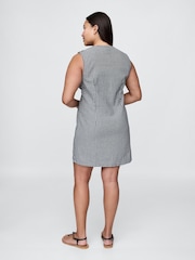 Gap Black/White DÔEN Gingham Denim Mini Dress - Image 6 of 8