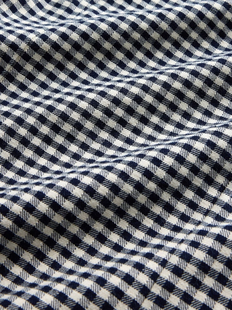 Gap Black/White DÔEN Gingham Denim Mini Dress - Image 8 of 8