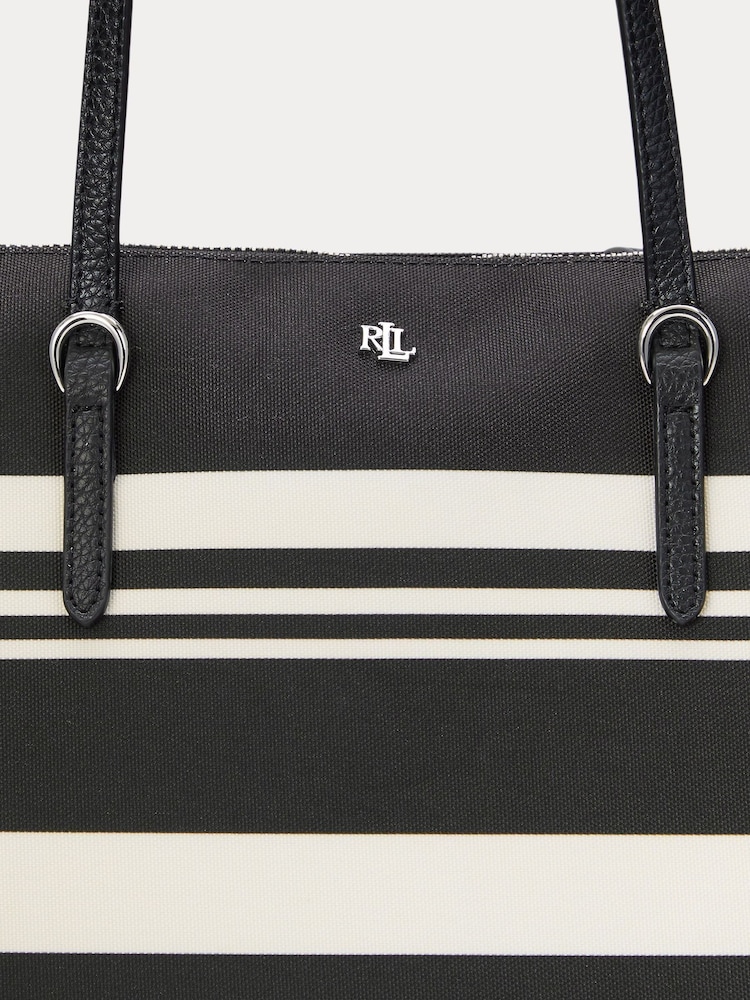 Lauren Ralph Lauren Keaton Nylon Black Tote Bag - Image 6 of 6