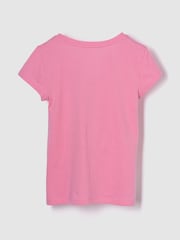 Rosa - Camiseta de manga corta y cuello redondo con estampado gráfico de Gap (4-13años) - Imagen 2 de 3