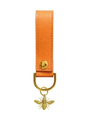 Portico Designs Orange Gold Bee Faux Leather Organiser Case & Keyring Set - Image 4 of 4