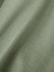 Sage Green Short Sleeve Textured Waffle Long Sleeve Polo Shirt - Image 3 of 3