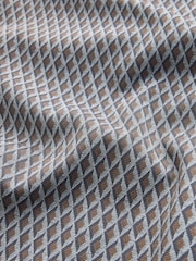 Grijs geo - N. Premium Pattern Quarter Zip Polo Shirt - Afbeelding 9 van 9