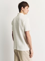 Ecru Smart Jaquard Polo Shirt - Image 8 of 11