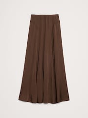 Banana Republic Brown Stretch Satin Maxi Skirt - Image 4 of 4