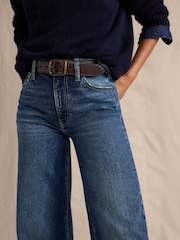 Banana Republic Indigo Blue The Icon Classic Wide-Leg Jeans - Image 3 of 5