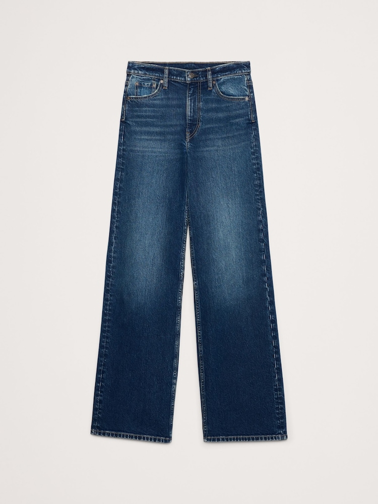 Banana Republic Indigo Blue The Icon Classic Wide-Leg Jeans - Image 5 of 5 Banana Republic Indigo Blue The Icon Classic Wide-Leg Jeans - Image 5 of 5