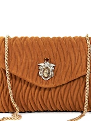 Dune London Brown Darling Bug Quilt Shoulder Bag - Image 3 of 5
