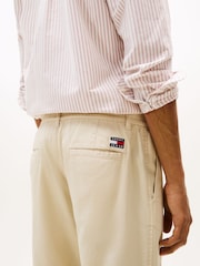 Tommy Jeans Cream Relaxed Isaac Trousers - Image 4 of 5