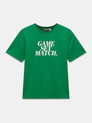 Mint Velvet Green Graphic 100% Cotton T-Shirt - Image 7 of 8