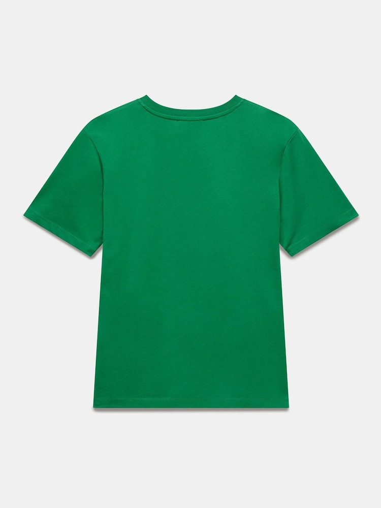 Mint Velvet Green Graphic 100% Cotton T-Shirt - Image 8 of 8