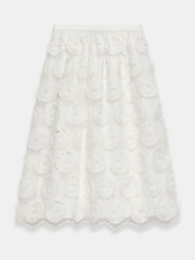 Mint Velvet White Floral Print Midi Skirt - Image 7 of 8
