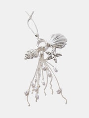 Mint Velvet Silver Tone Shell Necklace - Image 2 of 3