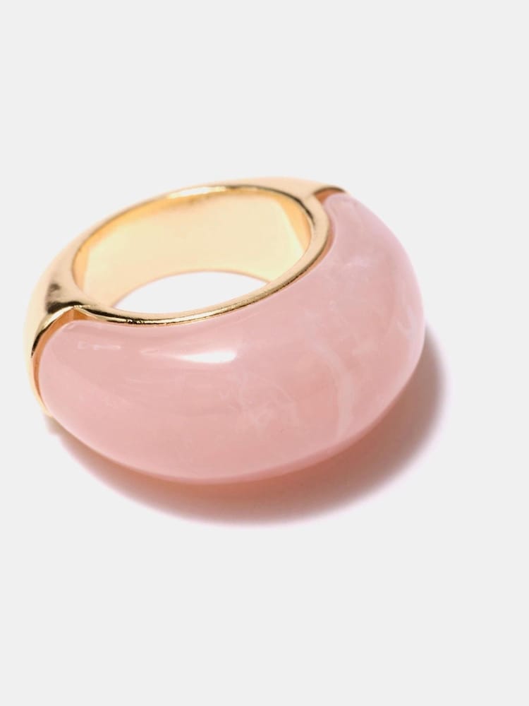 Mint Velvet Pink Statement Ring - Image 2 of 3