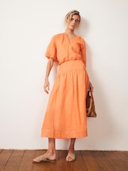 Mint Velvet Orange Drop Waist Maxi Skirt - Image 2 of 8