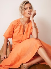 Mint Velvet Orange Drop Waist Maxi Skirt - Image 5 of 8