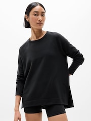 Athleta Black Coaster Luxe Recover Sweatshirt - Image 1 of 5