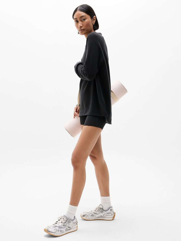 Athleta Black Coaster Luxe Recover Sweatshirt - Image 5 of 5 Athleta Black Coaster Luxe Recover Sweatshirt - Image 5 of 5