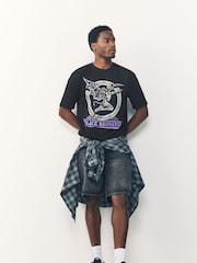 Black Sabbath Black Relaxed Fit Band Graphic Print T-Shirt - Image 2 of 8