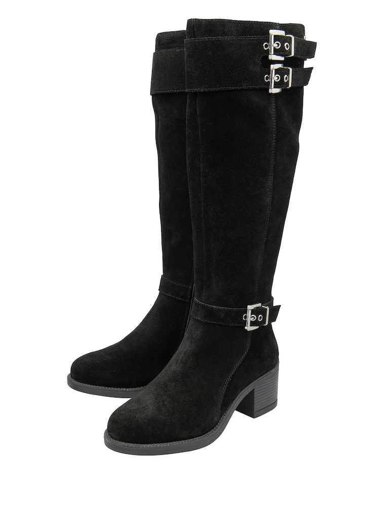 Ravel Black Knee Boots - Image 2 of 4