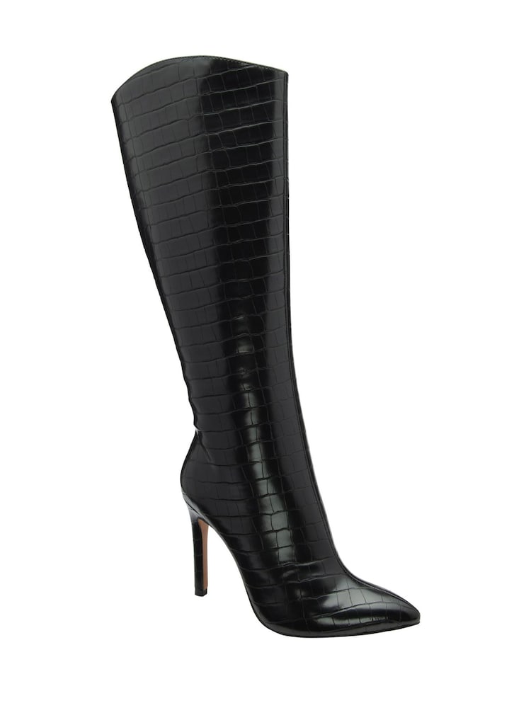 Ravel Black Knee Boots - Image 1 of 4