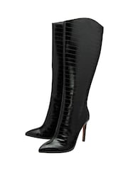 Ravel Black Knee Boots - Image 2 of 4