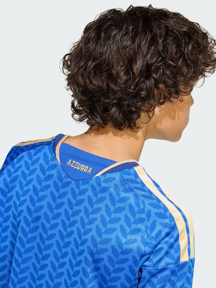 adidas Bright Blue Italy 26 Home Jersey - Image 4 of 4