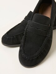 FatFace Black Suede Loafer Flat - Image 3 of 4