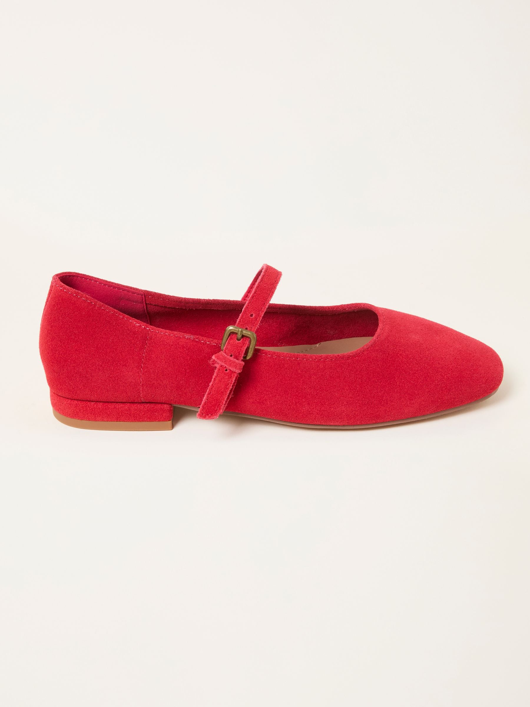 Buy FatFace Cherry Red Suede Mary Jane Flat from Next Australia