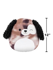 Jazawares 12 Squishmallows  Zerdan  Brown Marbled Dog With Winking Eye - Image 3 of 6