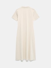 Mint Velvet Natural Crochet Collar Midi Dress - Image 7 of 7