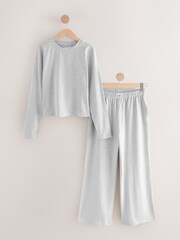 self. Grey Long Sleeve Pyjamas - Image 1 of 3