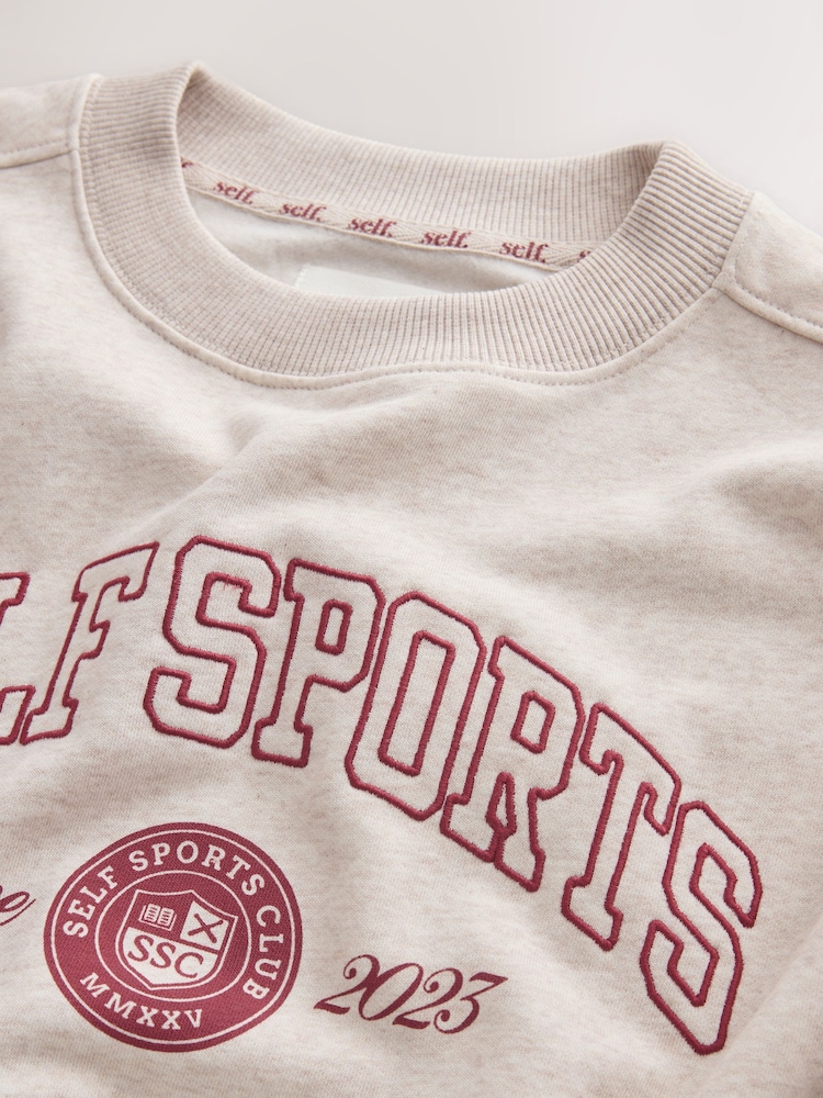 self. Oatmeal Sweatshirt - Image 10 of 10 self. Oatmeal Sweatshirt - Image 10 of 10