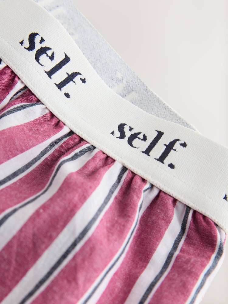 self. Red Rib Vest Short Set Pyjamas - Image 8 of 8 self. Red Rib Vest Short Set Pyjamas - Image 8 of 8