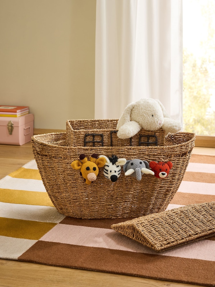 Neutral Animal Ark Storage Basket - Image 2 of 7 Neutral Animal Ark Storage Basket - Image 2 of 7