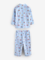 Blue London Single Button Through Pyjamas - Image 7 of 11