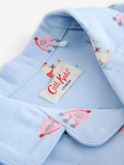 Blue London Single Button Through Pyjamas - Image 8 of 11