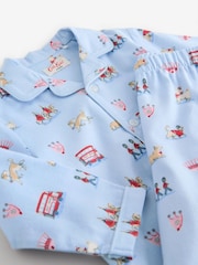 Blue London Single Button Through Pyjamas - Image 9 of 11