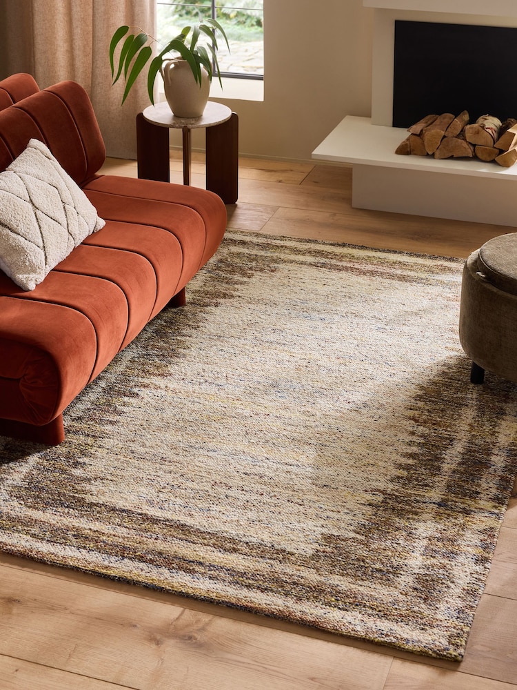 Natural Blended Border Rug - Image 1 of 5