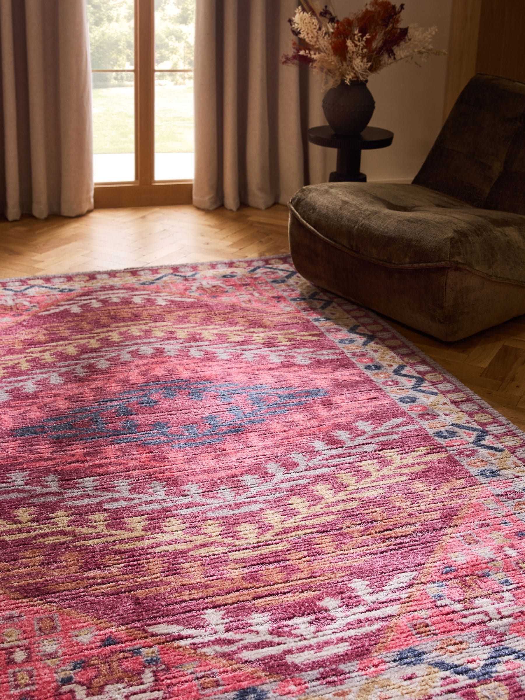 Red Modern Kilim Rug