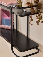 رف حائط بتصميم 2 مستويين - صورة 3 من 4