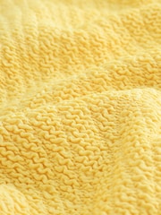 Yellow Crinkle Wide Strap Tummy Control Scoop Swimsuit - Image 8 of 9