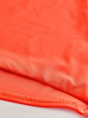 Orange Gathered Tummy Control Bandeau Swimsuit - Image 9 of 9