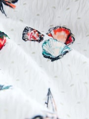 White Conversational Broderie Plunge Tummy Control Swimsuit - Image 9 of 10