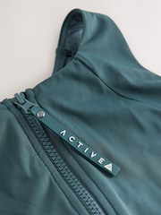 Teal Green Active High Neck Crop Bikini Top - Image 9 of 9