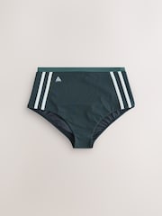 Teal Green Active High Waist Bikini Bottoms - Image 6 of 10